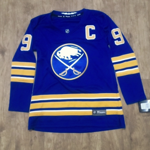 Buffalo Sabres Fanatics Women's Home Premier Breakaway Jersey M Eichel NWT - Picture 1 of 12